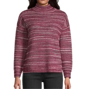 CK Striated Mockneck Sweater - S